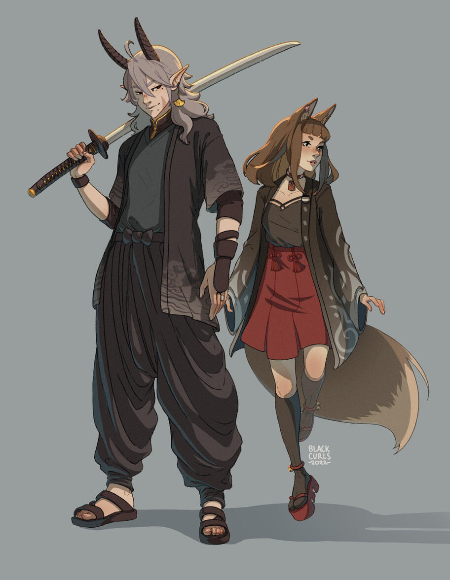 Vtuber avatars Ryuji and Maru-n Vtuber avatars Ryuji and Maru-n